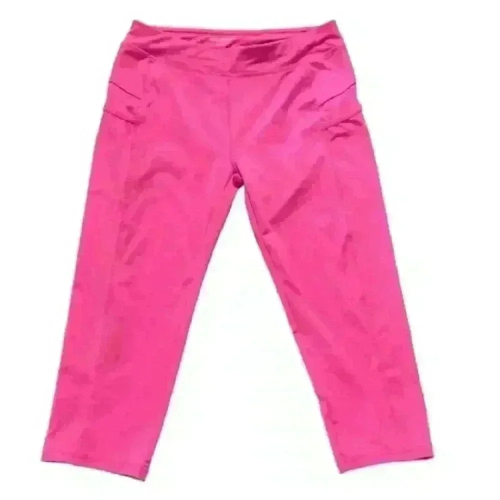 JOE FRESH ACTIVE KIDS FUSCHIA Y2K LEGGINGS SIZE XL